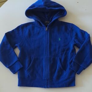EUC Polo Ralph Lauren Boys Royal Blue Sweatshirt Hoodie 5T